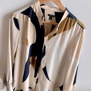 Ann Taylor colour block blouse
